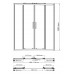 Стеклянные шторки WasserKRAFT Lippe 45S 45S02-170 Хром 