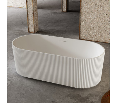 Ванна из искусственного камня ABBER Stein AS9601 белая матовая 