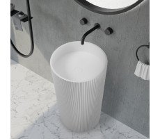 Раковина отдельностоящая ABBER Stein AS2501-H белая матовая 