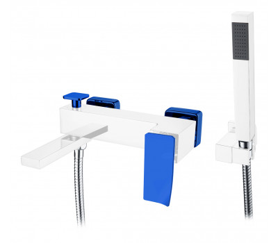 Смеситель Q для ванны с душем ChromeBlue Boheme 143-CRUV.2  Смеситель Q для ванны с душем ChromeBlue Boheme 143-CRUV.2