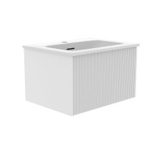 Тумба под раковину подвесная La Fenice Terra FNC-01-TER-B-60, белая  Тумба под раковину подвесная La Fenice Terra FNC-01-TER-B-60, белая