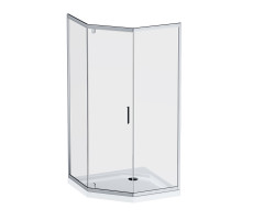 Душевое ограждение 90x90 см, без поддона AM.PM Gem W90G-405-090MT Стекло прозрачное; профиль хром матовый 
