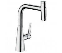 Смеситель для кухни Hansgrohe Metris Select 73822000 хром 