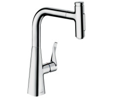 Смеситель для кухни Hansgrohe Metris Select 73822000 хром 