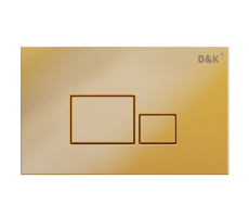 Клавиша смыва D&K Quadro DB1519003 матовое золото