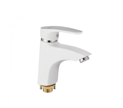 Смеситель для раковины Shevanik S5001F, белый/хром