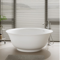 Ванна из искусственного камня ABBER Stein AS9685 белая матовая