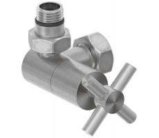 Вентиль Сунержа 3D G 1/2" НР х G 3/4" НГ левый крест цвет-сатин 071-1410-1234 