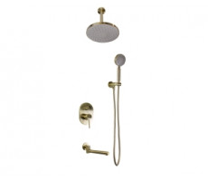 Душевой комплект встраиваемый лейка с потолка СКАНДИ 14582/1BR бронза Bronze de Luxe 