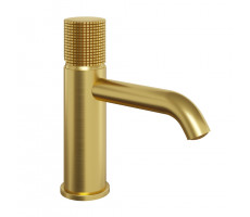 Смеситель для раковины PAINI Cox Grip без донного клапана, брашированное золото PVD (PJ) 7GPJ205O 