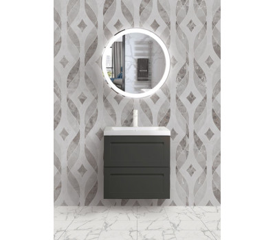 База под раковину Art&Max PLATINO AM-Platino-580-2C-SO-GM Серый матовый 