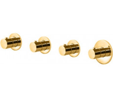 Смеситель для ванны с душем Paffoni Modular Box MDE019HGSP медовое золото брашированный Смеситель для ванны с душем Paffoni Modular Box MDE019HGSP медовое золото брашированный