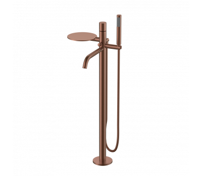 Смеситель STICK напольный BRUSHED BRONZE ручка DIAMOND Boheme 129-BRB брашированная бронза 