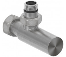 Вентиль Сунержа G 1/2" НР х G 3/4" НГ угловой цилиндр цвет-сатин 071-1400-1234 