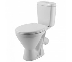 Унитаз-компакт Rosa Стандарт однорежимный, сиденье полипропилен, белый CS00094201 