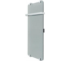 Полотенцесушитель электрический Allen Brau Infinity 100x44 с рейлингом, серебро браш 