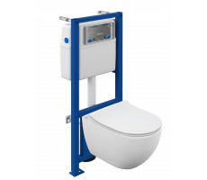 Комплект Cersanit BRASKO SMART CO DPL EO slim инсталляция LINK PRO LP 64916 белый 