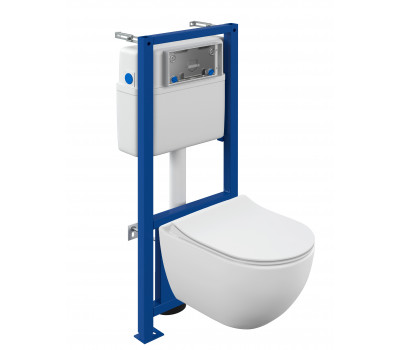 Комплект Cersanit BRASKO SMART CO DPL EO slim инсталляция LINK PRO LP 64916 белый 