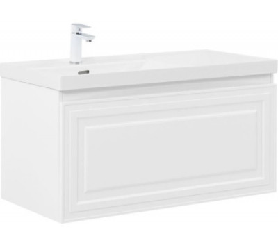 Тумба под раковину Aquanet Агата 100 белый сатин 00345483 Тумба под раковину Aquanet Агата 100 белый сатин 00345483