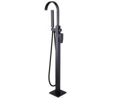 Смеситель ABBER Wasserfall AF8615B напольный, черный матовый 