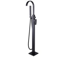 Смеситель ABBER Wasserfall AF8615B напольный, черный матовый 