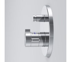 Смеситель с термостатом монтируемый в стену на 2 потребителя AM.PM X-Joy F85A45600 Хром 