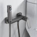 Гигиенический душ со смесителем Shevanik S4105T-1, оружейная сталь
