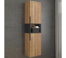 Шкаф-колонна Comforty Штутгарт-40 дуб тёмно-коричневый 00004151544 Шкаф-колонна Comforty Штутгарт-40 дуб тёмно-коричневый 00004151544