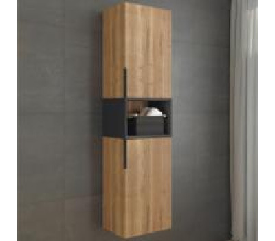 Шкаф-колонна Comforty Штутгарт-40 дуб тёмно-коричневый 00004151544 