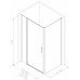 Душевой уголок Allen Brau Priority 90x80 3.31003.BBA + 3.31015.BBA черный браш 