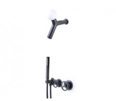 Душевой комплект встраиваемый ЛИБЕРТИ 5011B-L черный Bronze de Luxe 