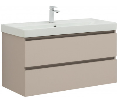Тумба с раковиной Aquanet Вега 2.0 100 2 ящ. цв.бежевый (раковина Ирис) 00344756 Тумба с раковиной Aquanet Вега 2.0 100 2 ящ. цв.бежевый (раковина Ирис) 00344756