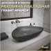 Раковина Teymi Ellie 60 накладная, Графит Мрамор T50591 