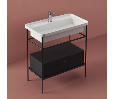 Тумба для раковины Artceram Fuori Scala ACM040 17 Черный матовый 