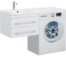 Тумба с раковиной Aquanet Нота 120 L белый 