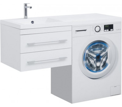 Тумба с раковиной Aquanet Нота 120 L белый 