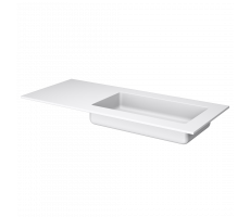 Раковина-моноблок Armadi Art QUATRO 120 WHITE (чаша справа) акрил 793-120-W-R Раковина-моноблок Armadi Art QUATRO 120 WHITE (чаша справа) акрил 793-120-W-R