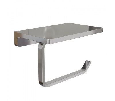 Держатель для туалетной бумаги с полочкой Knotlor PH101C хром  