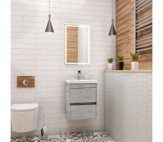 База под раковину 40 см Art&Max FAMILY Family-400-2C-SO-CV Cemento Veneto