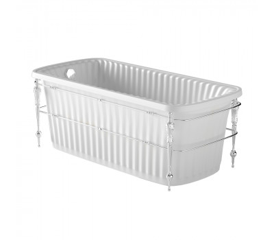 Ванна 174x83 Migliore OLIVIA CONSOLE панель белая, консоль, слив/перелив хром 