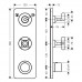 Термостат смеситель для душа Axor Citterio E 36703800 Нержавейка 
