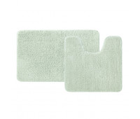 Набор ковриков для ванной комнаты, 50х80 + 50х50, микрофибра, светло-зеленый, IDDIS BSET05Mi13  