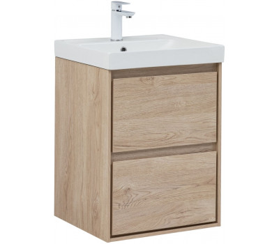 Тумба с раковиной Aquanet Милан 50 цв. дуб светлый 00340166 Тумба с раковиной Aquanet Милан 50 цв. дуб светлый 00340166