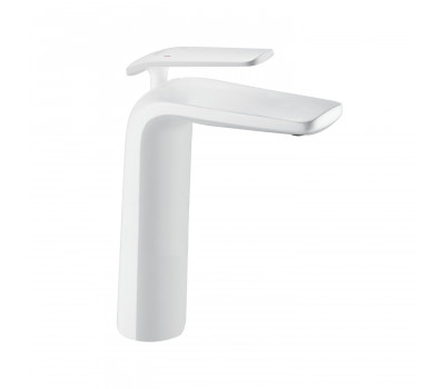 Смеситель для раковины высокий Rose R3911C, белый