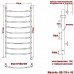Полотенцесушитель Электрический Ника ARC ЛД 120/40 правый тэн хром 