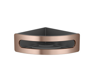 Угловая полочка для душа, съемная вставка Keuco ELEGANCE 11657290001 Розовое золото 