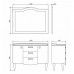 Зеркало Comforty Монако-120 белый глянец 