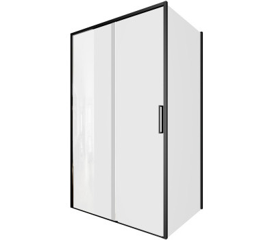 Душевой уголок Aquanet Pleasure Evo 120x90 AE65-120x90-BT профиль черный, прозрачное стекло 