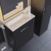 Тумба с раковиной для ванной подвесная Uperwood Modul 50х21х62 см, черная матовая 393020545 Тумба с раковиной для ванной подвесная Uperwood Modul 50х21х62 см, черная матовая 393020545