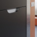 Тумба с раковиной для ванной подвесная Uperwood Modul 50х21х62 см, черная матовая 393020545 Тумба с раковиной для ванной подвесная Uperwood Modul 50х21х62 см, черная матовая 393020545